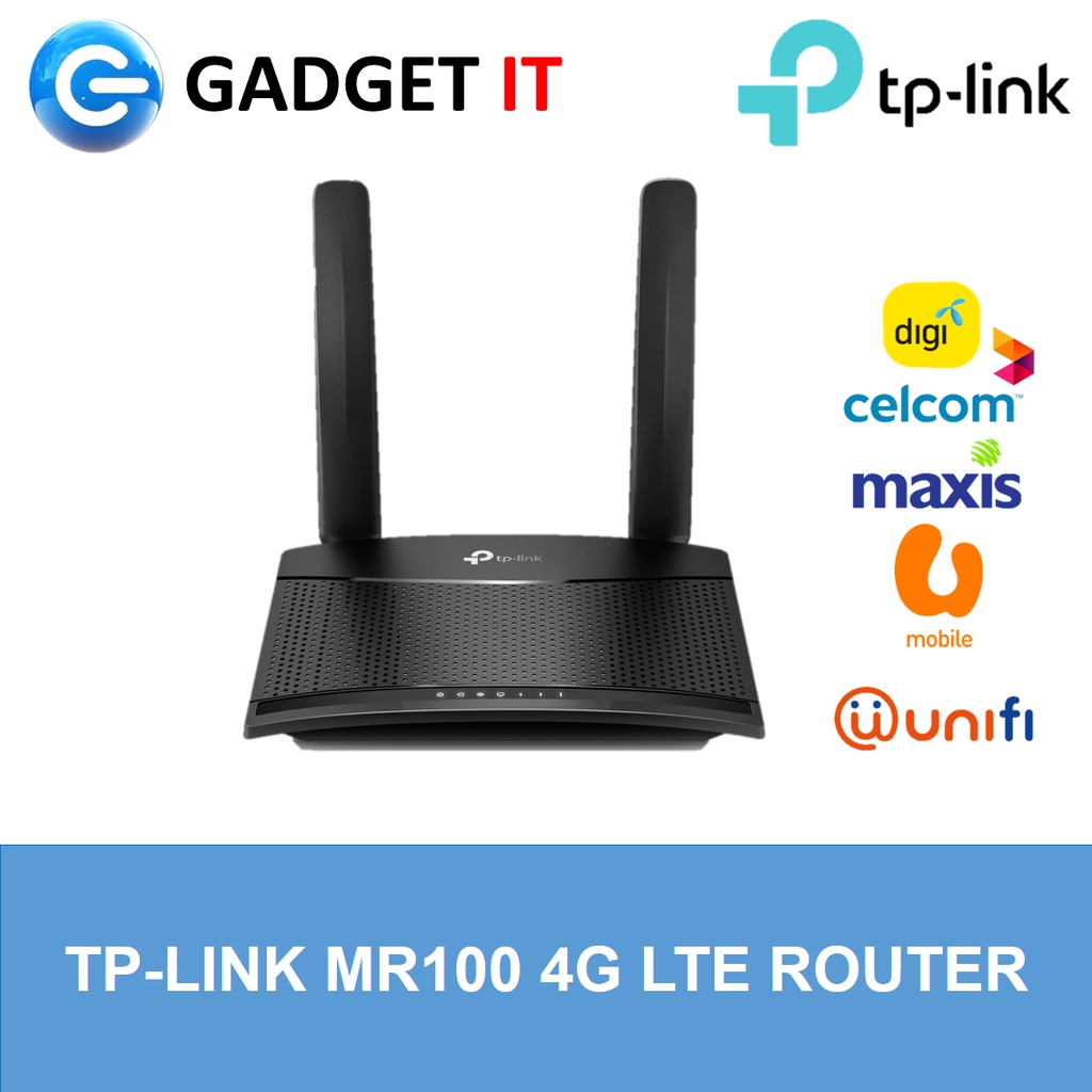 Tp Link Tl Mr100 300 Mbps Wireless 4g Lte Router Shopee Malaysia