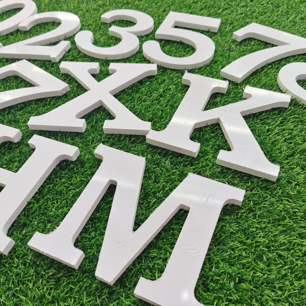 10MM house number waterproof block lettering cut out numbering ...