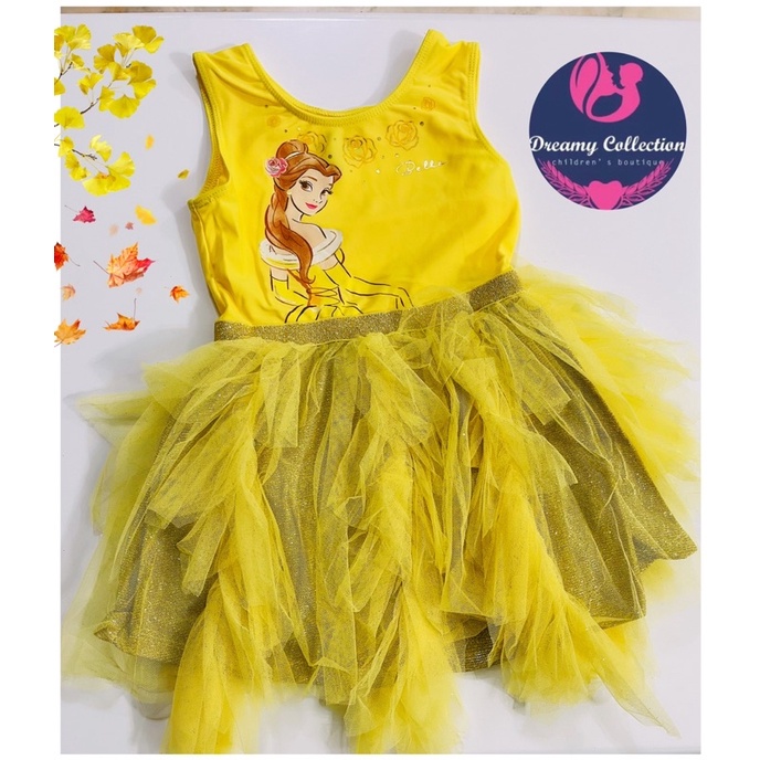 Disney Princess Belle Tutu Dress✅Ready Stock✅