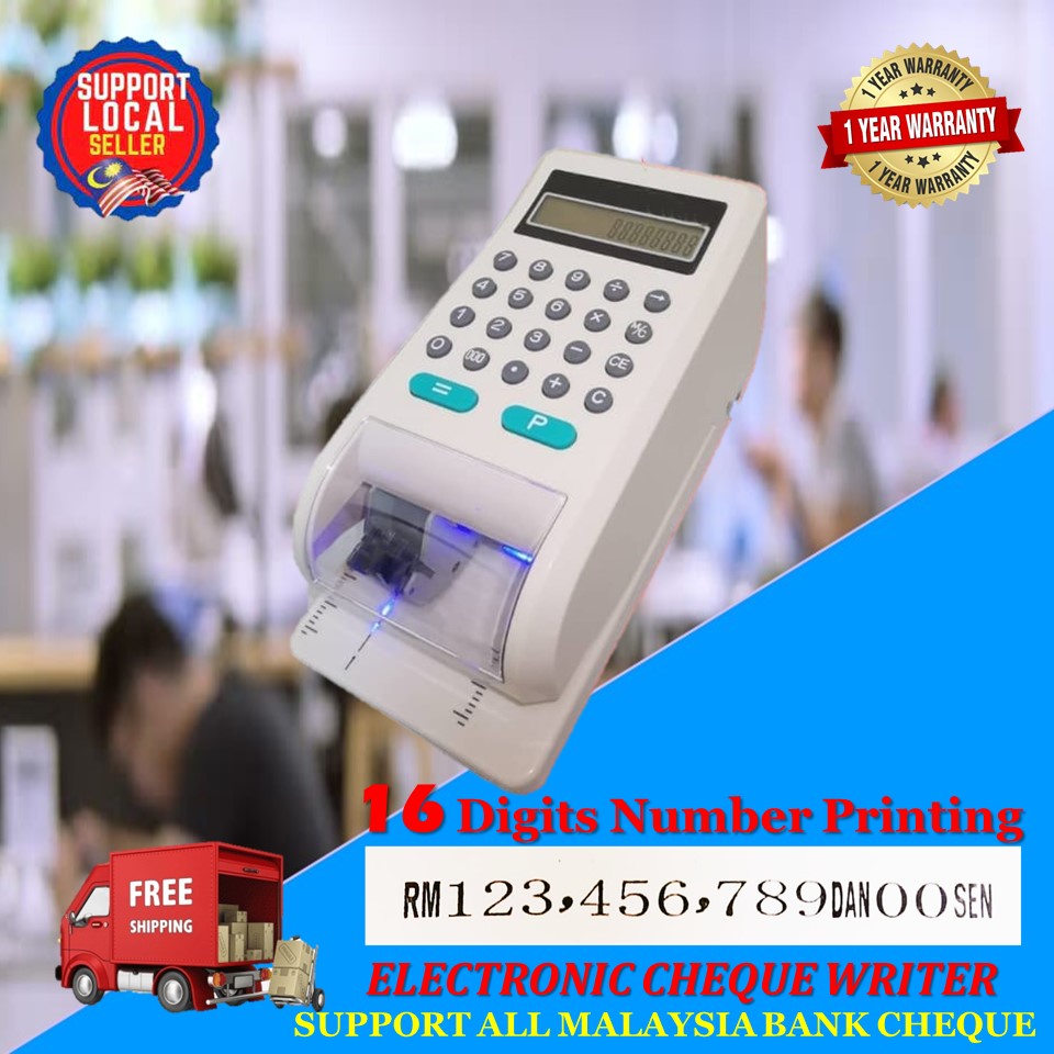 MALAYSIA READY STOCK ELECTRONIC CHECKWRITER MACHINE / CHEQUE WRITER ...