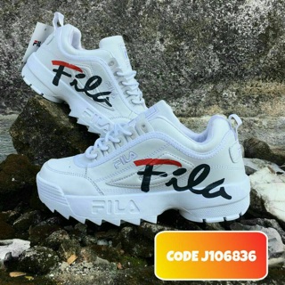 fila white red blue