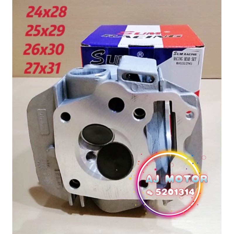 Wave125 W125 Sum Racing Head 24 28 25 29 26 30 27 31 Cam Valve 24mm 25mm 26mm 27mm 28mm 29mm 30mm 31mm W125s Wave Espada Shopee Malaysia