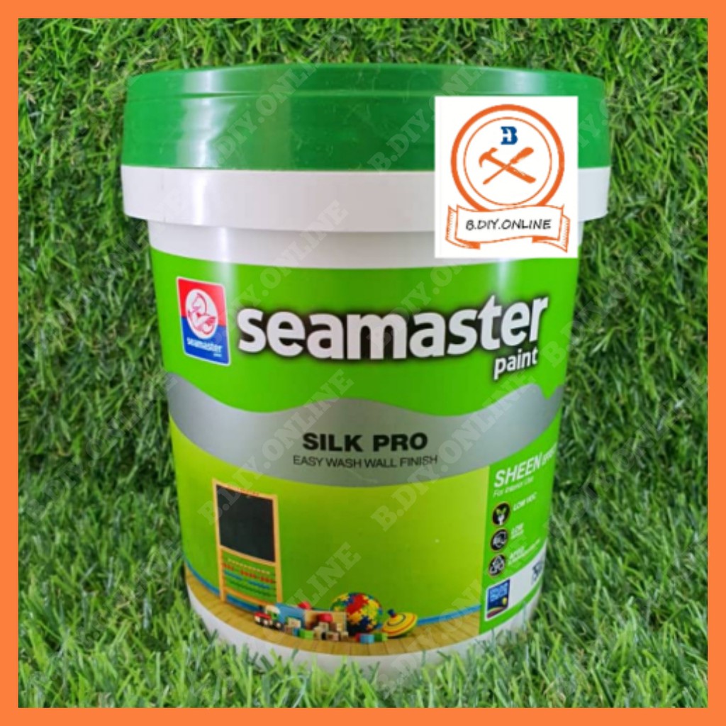 Part 9 ~# 1 Liter Seamaster Paint Silk Pro Easy Wash Wall Finish-7500G ...