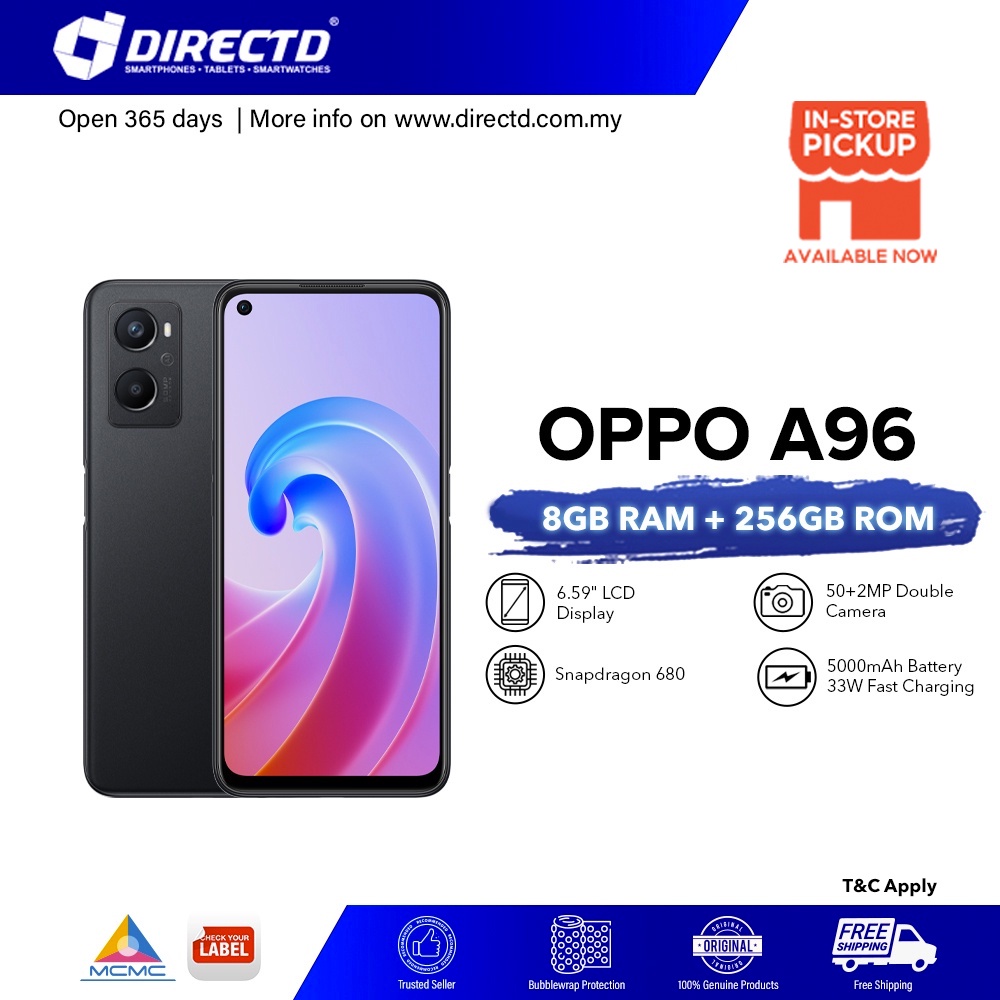 OPPO A96 (8GB + 5GB RAM/256GB ROM) | Shopee Malaysia