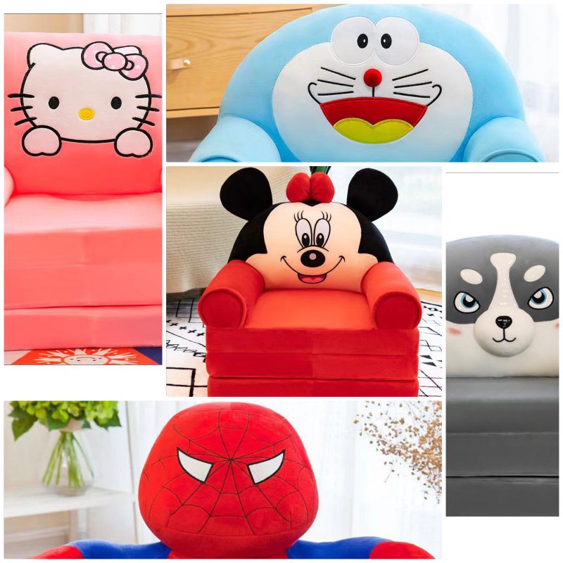 Sofa baby 3 layer kids cartoon sofa/foldable children cute sofa/Tilam kanak-kanak.