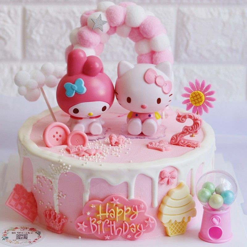 READY STOCK Melody Hello Kitty Birthday Party Cake Decorations Cartoon Cake  Topper Kids Birthday Party Supplies Cartoon Gifts Toys | Shopee Malaysia