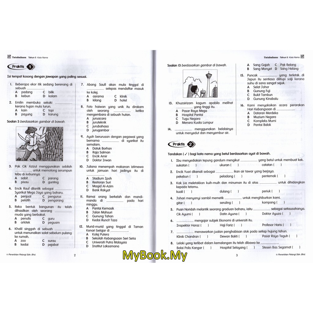 MyB Buku Latihan : Praktis KSSR - Tatabahasa Tahun 5 (Pelangi 