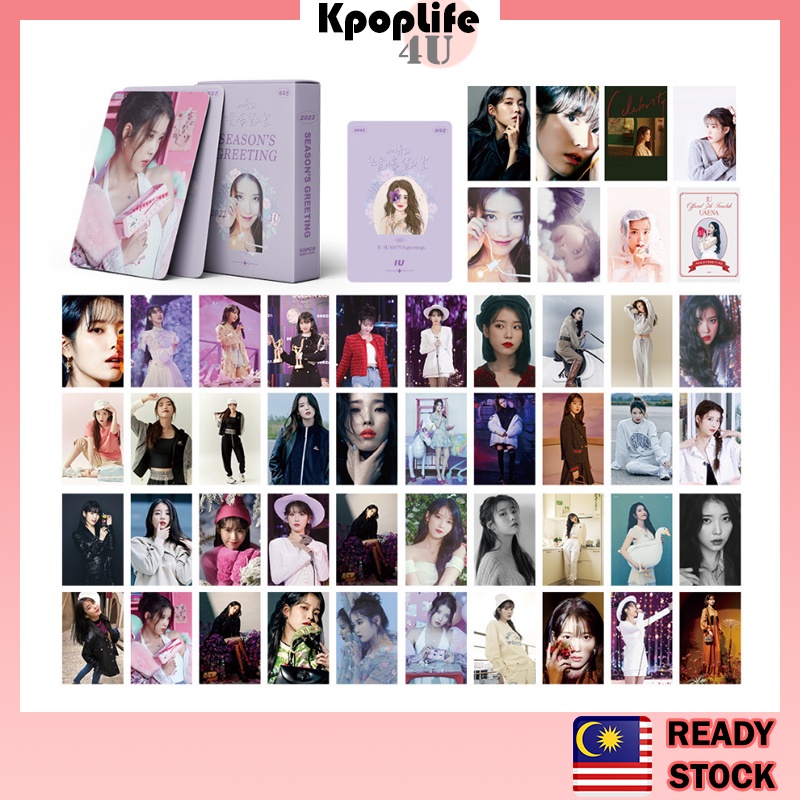 IU Lomo Card 54pcs Album Photocards Lilac SG 2022 | Shopee Malaysia