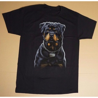 Fashionable Men's Round Neck Short Shirt T-Shirt Rottweiler Dog Fear Is Others Pit Bull K 9 Animal