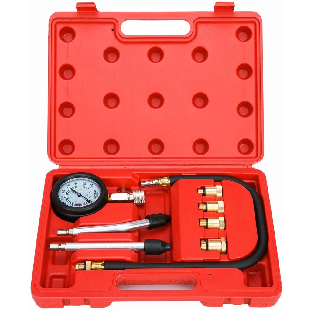 [Local Ready Stock] Car Automotive Motorcycles Petrol Engine Compression Test Gauge Tester Kit Tool Set