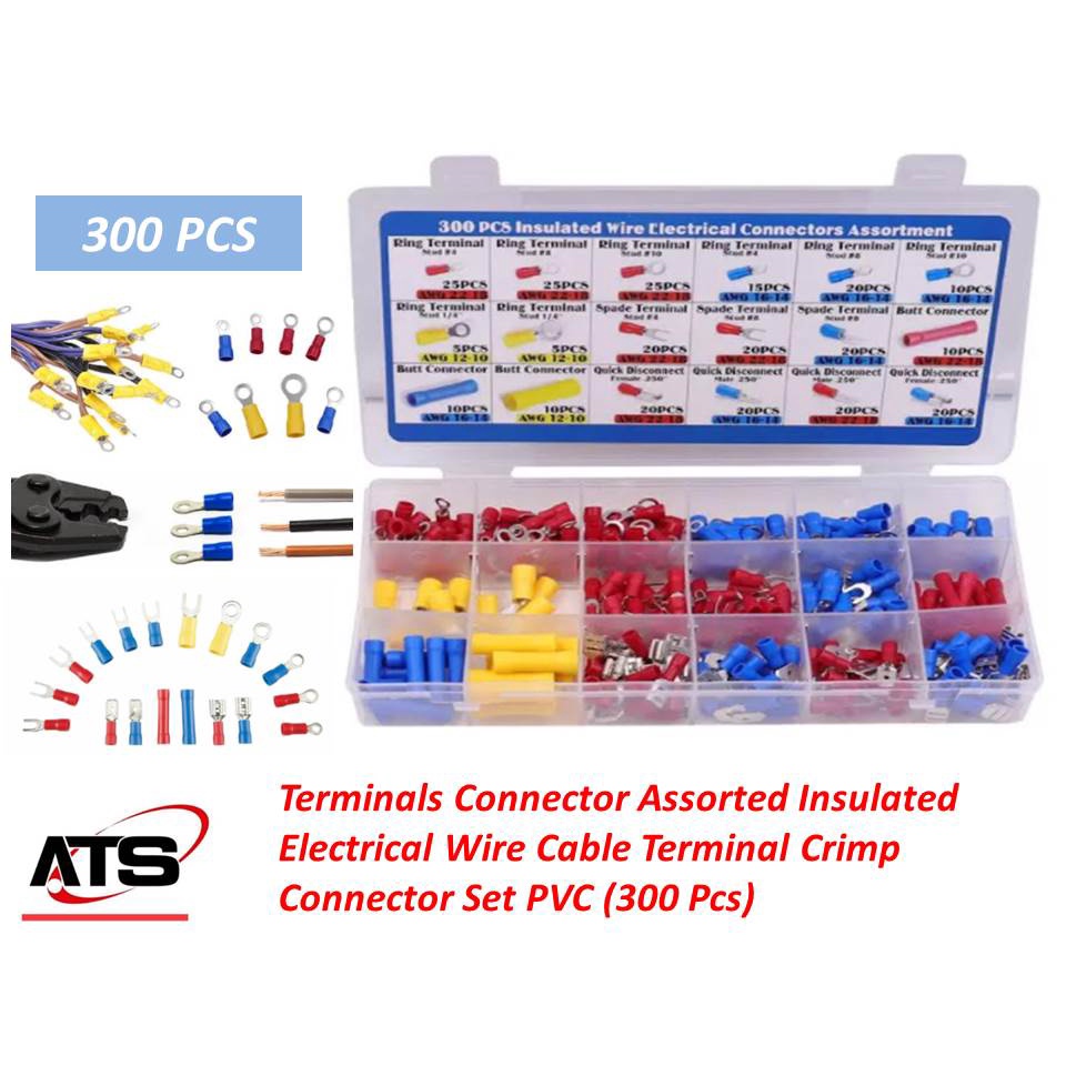 Terminals Connector Assorted Insulated Electrical Wire Cable Terminal ...