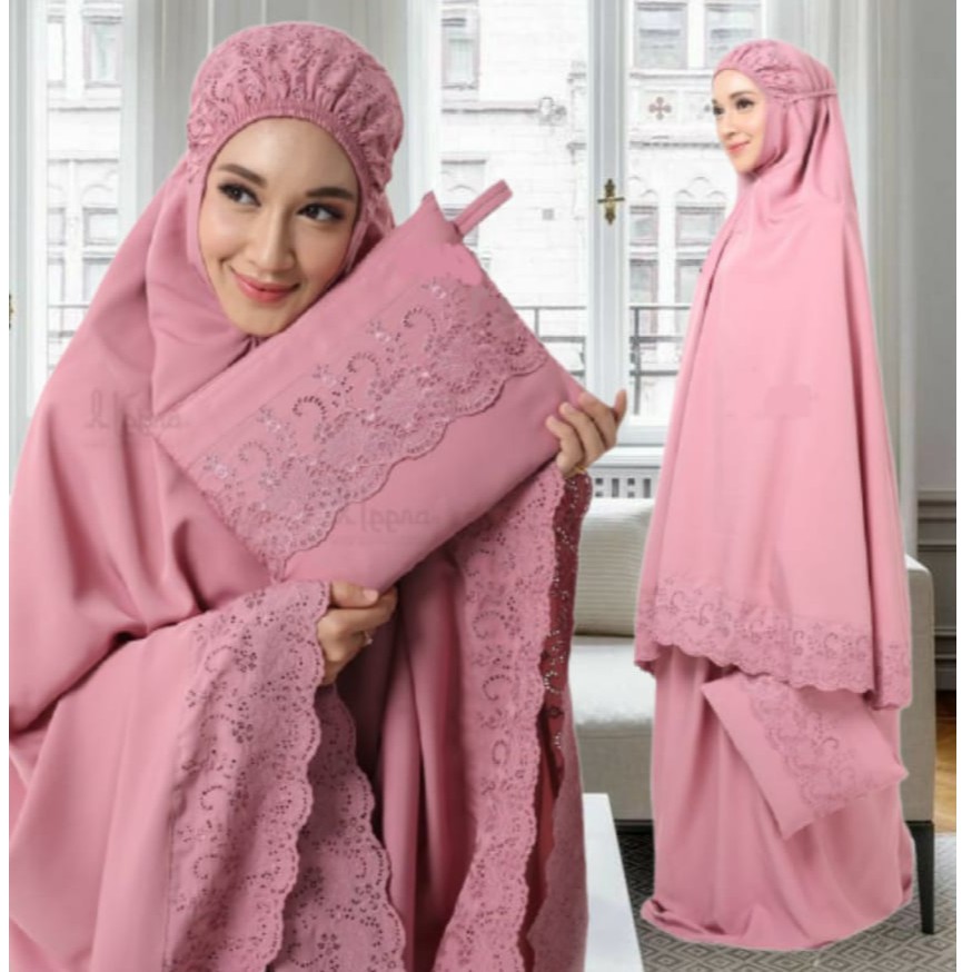 Trendy Accessory Enhance Your Eid al-Fitr Elegance Exquisite Mukenas Ideal Travelers! Telekung Bag Included Style Casual - Image 2