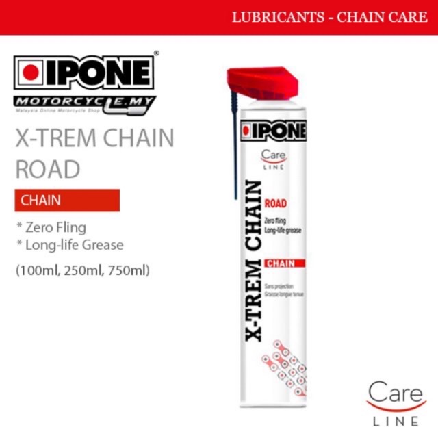 Ipone XTreme Chain Road Chain Lube 100ml/250ml/750ml Shopee Malaysia