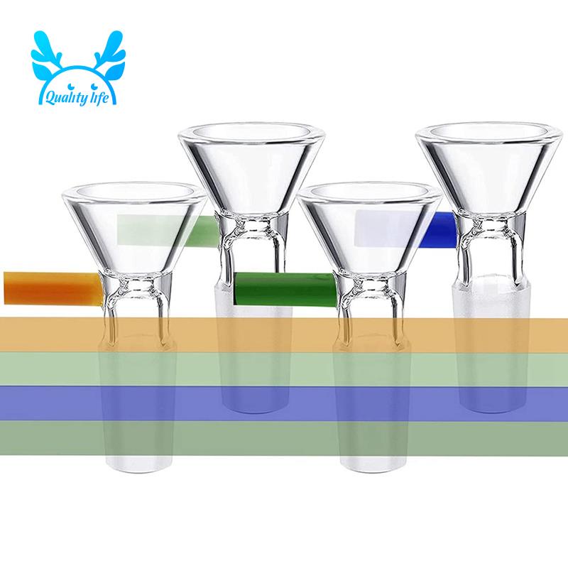 4 Piece Glass Funnels for Filling Kitchen Funnel Bowls with Box (14 Mm