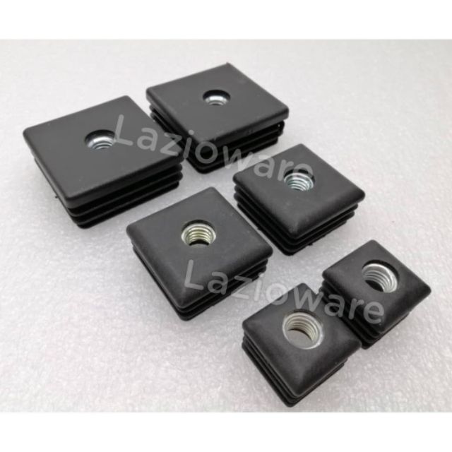 Plastic square threaded nut inserts fittings stopper for chair