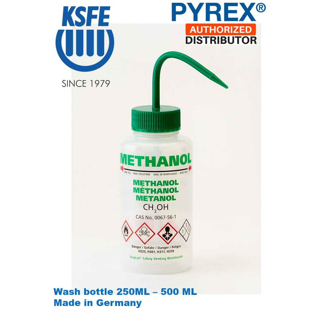 Azlon Wash Bottle, Wide Neck, Methanol 250 ML & 500 ML, Original from ...