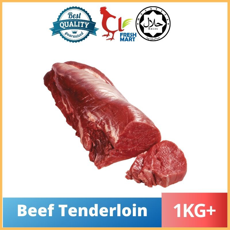 Beef Tenderloin / Daging Tenderloin 1kg+