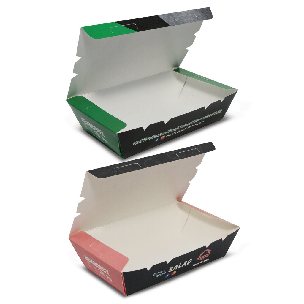 Dabobox (Tiny) - Customised paper meal box / Food box / Food 