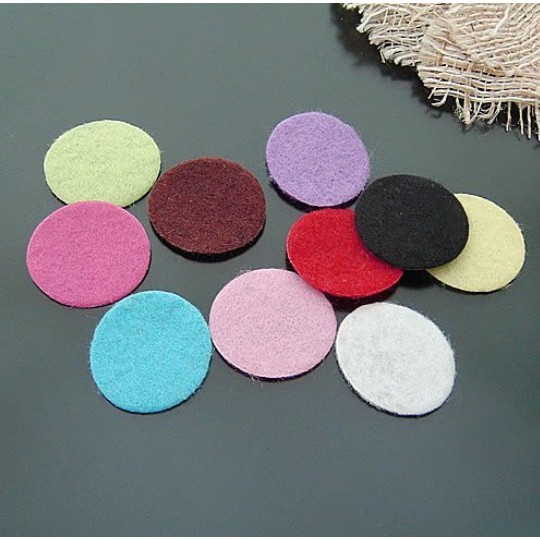Pink felt circles 2cm QTY 50 Round felt patches for hair accessory making 