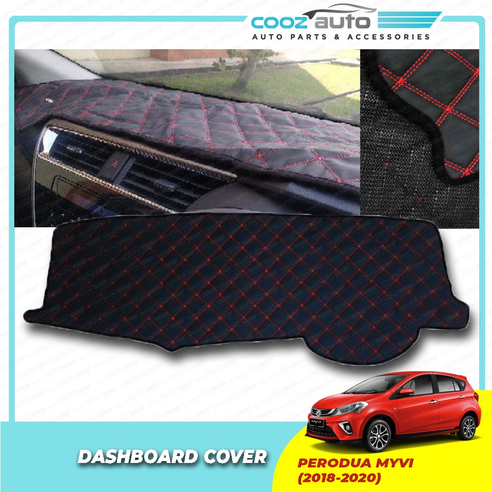 Perodua Myvi 2018 2022 Low Spec No Hole For Touchngo Dad Garson Dashboard Cover Mat Shopee Malaysia