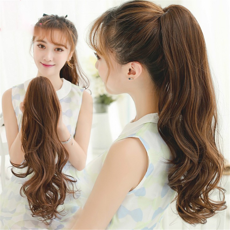 Suuny Queen Curly Claw Hair Ponytail Clip On Long Ponytails