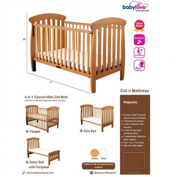 4 in 1 cot bed