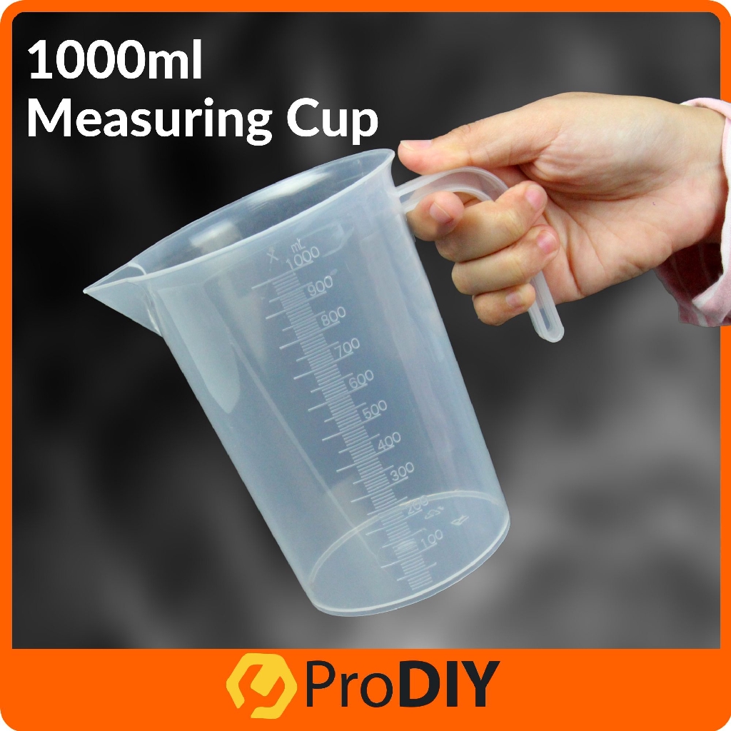 Transparent Kitchen Jug Laboratory Plastic Beaker Container Measuring Cup Jug Tool V Shaped Spout 250 500 1000 Ml Shopee Malaysia