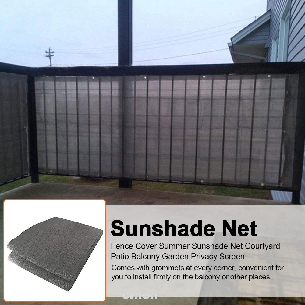 Fence Summer Privacy Screen Balcony Garden Decoration Accessory Courtyard Patio Sewing Buckle Sunshade Net Shopee Malaysia