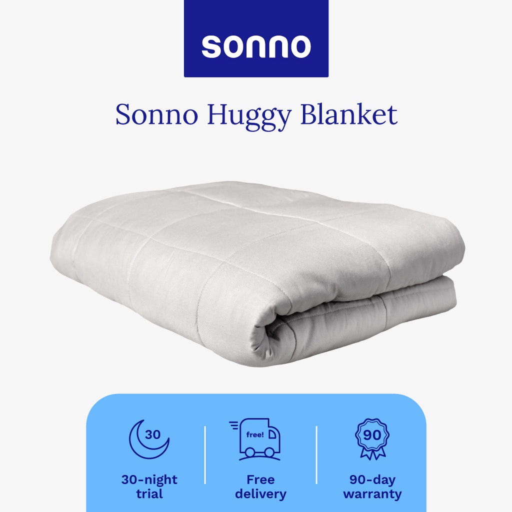 Sonno® Weighted Blanket - Huggy Blanket - 30-day free trial - 90-day warranty