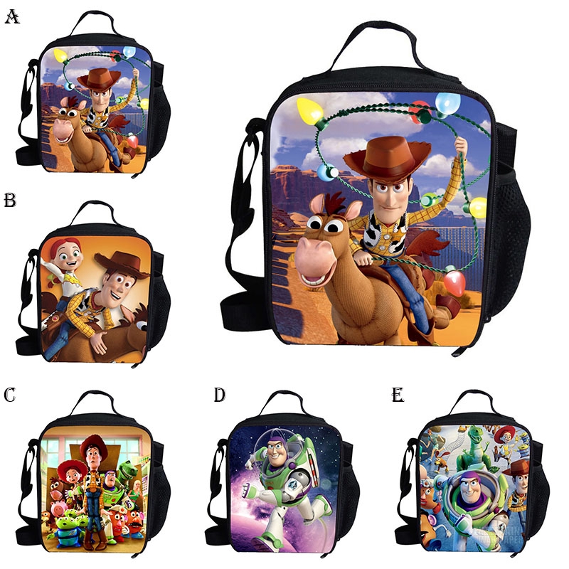 Disney Toy Story 4 Cartoon Lunch Bag Woody Kids School Character - amazon com roblox lunch box