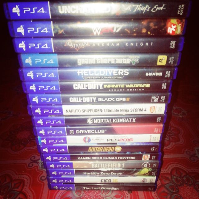 pre owned ps4 games