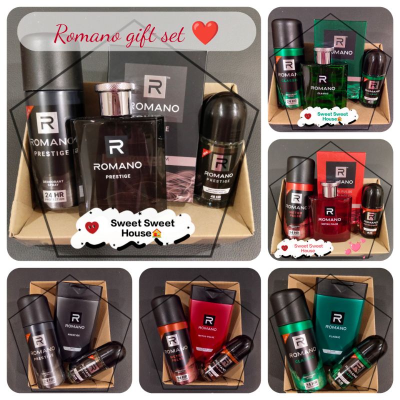 ROMANO Valueble Men Perfume Gift Set Shopee Malaysia