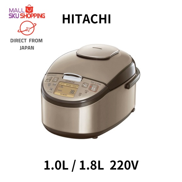 【Direct from Japan】HITACHI  IH pressure steam rice cooker  RZ-KG10Y-N 1.0L / RZ-KG18Y-N 1.8L 220V-230V  high heating black & thick Iron pot / Made in Japan/skujapan