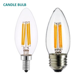 4W LED Edison Bulb C35 LED Bulb E27 E14 LED Candle Bulb Chandelier Filament Bulb Mentol Lampu 灯泡