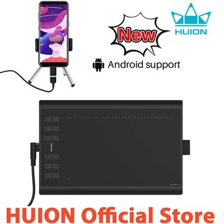 Huion H1060P  Graphics  Drawing Tablet Supports OSU Android Devices Battery-free Stylus  For Drawing Online Working Ultrathin for Beginner, laptop  Mac, Windows PC and Android