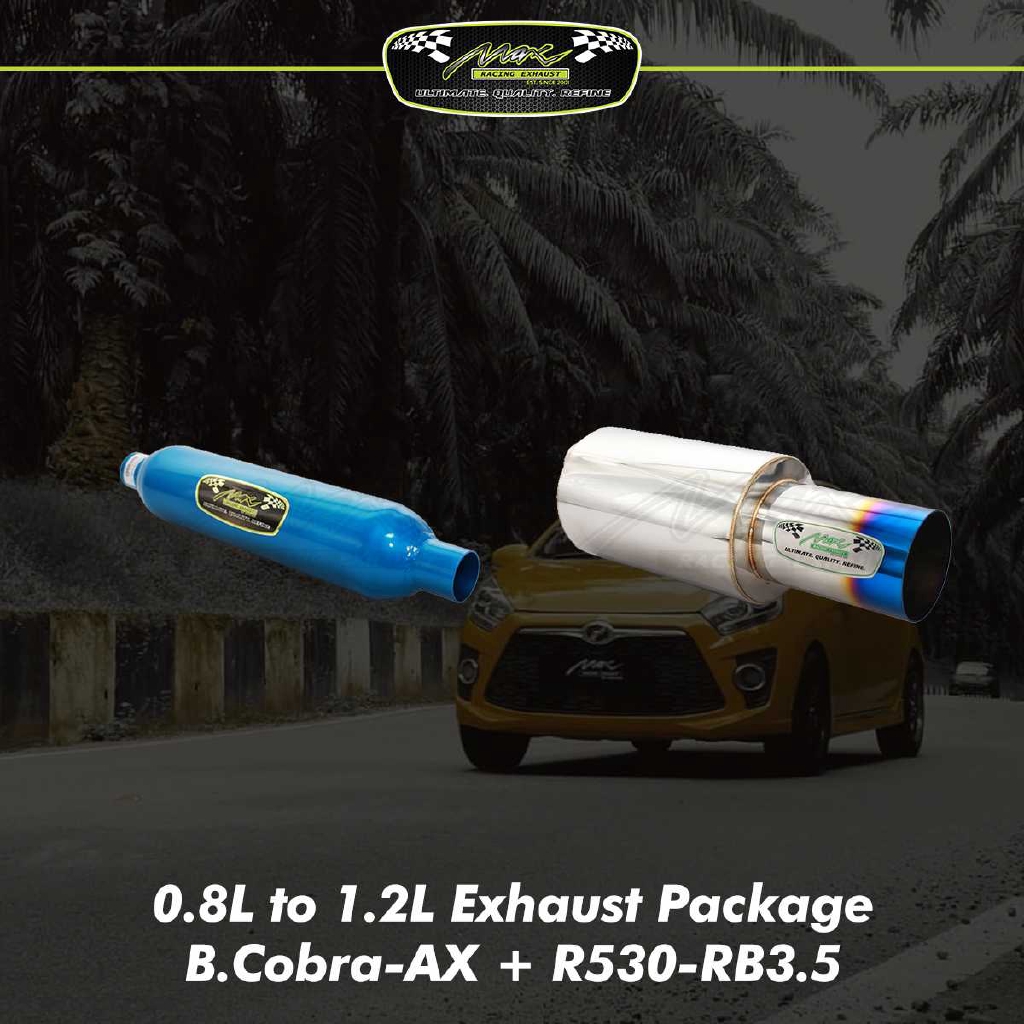 0 8l To 1 2l Exhaust Package Shopee Malaysia