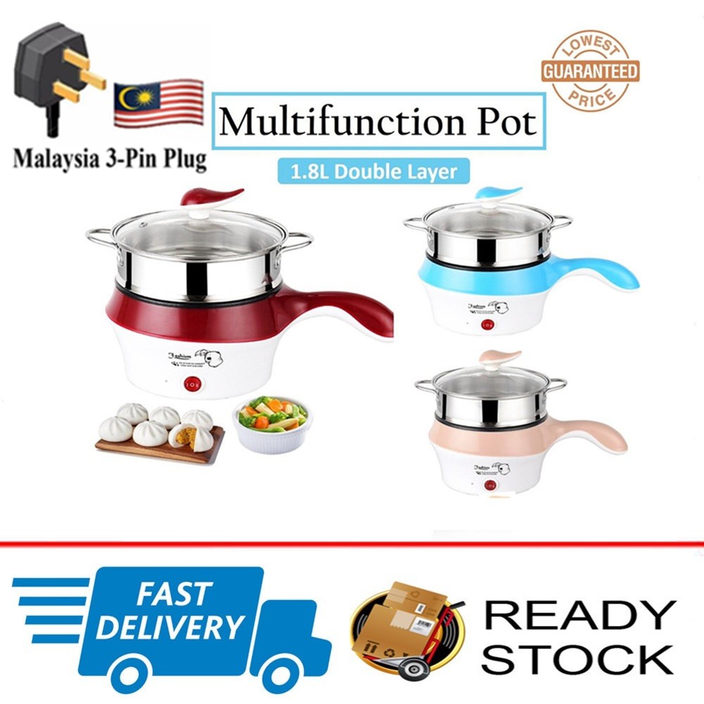 (READY STOCK MALAYSIA)Lopol Electric NonStick Ceramic/Marble Frying Pan