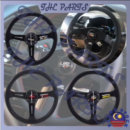 Universal Racing Sport Steering Wheel Steering Wheel With Horn Stereng Kereta Mugen Takata Momo TRD Ralliart Nismo