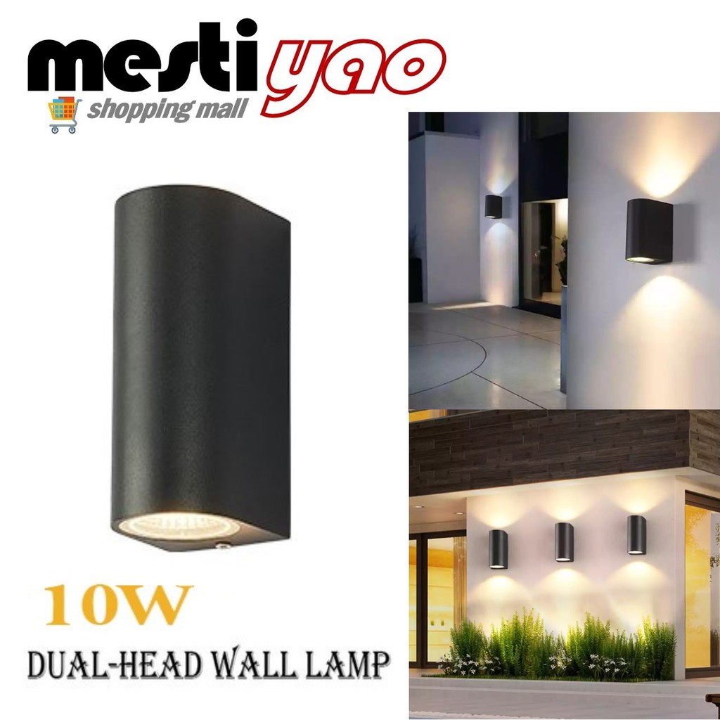 Up Down Dual-Head COB LED Wall Light Sconce Lamp Indoor Outdoor Waterproof 