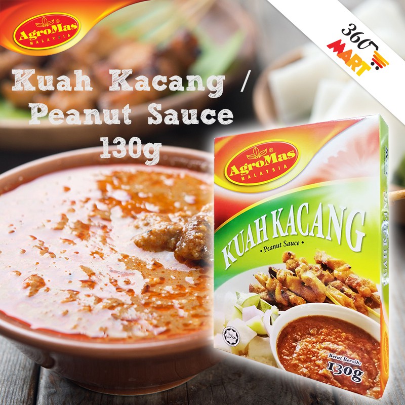 Agromas Satay Peanut Sauce Kuah Kacang 130g Shopee Malaysia