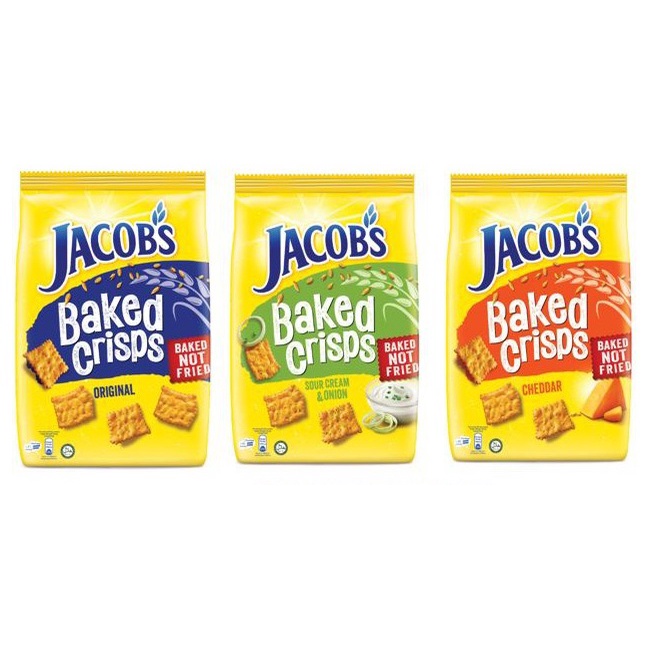 Jacob Baked Crisp Bites 45g 296g (original Cheddar Cheese Sour Cream 