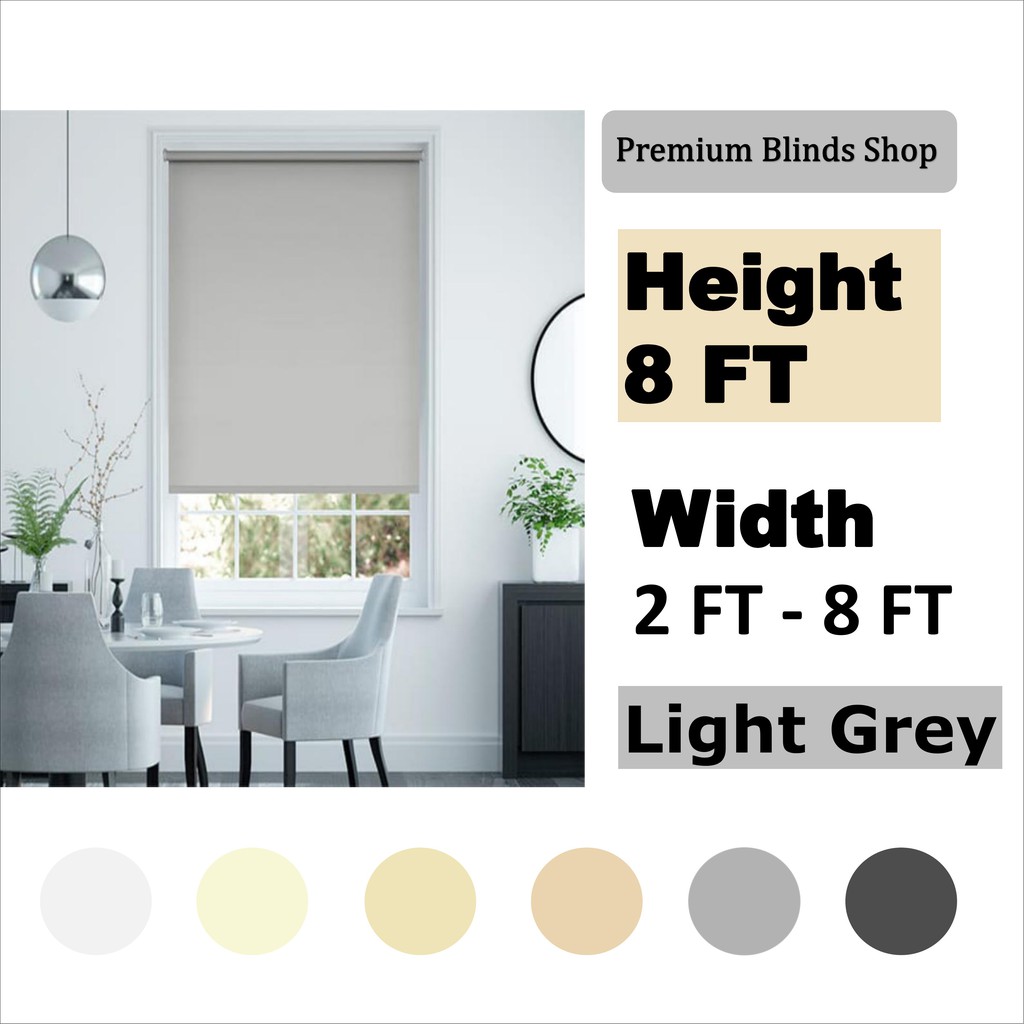 [READY STOCK] 100Blackout Premium Roller Blinds / Blackout Blinds / Roller Blinds / Curtain