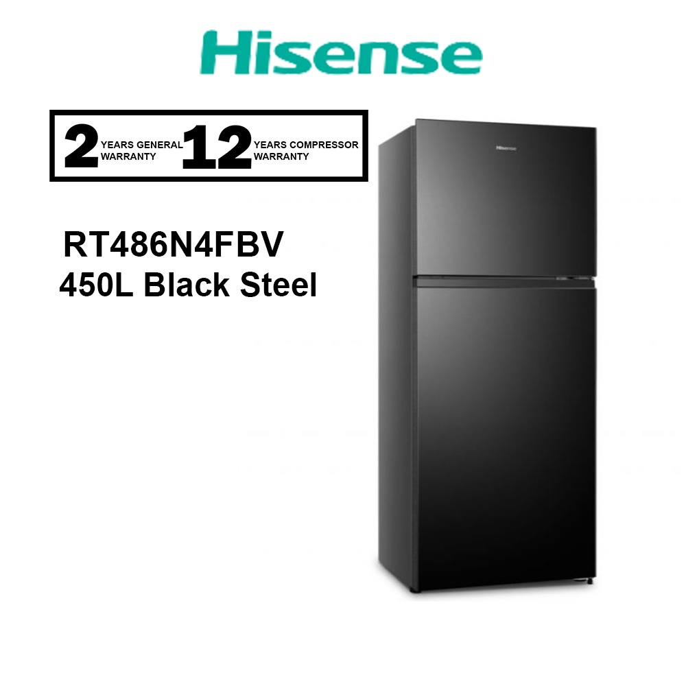 Hisense Inverter Fridge 450L RT486N4FBV / 500L RT549N4ABU 2 Doors Peti