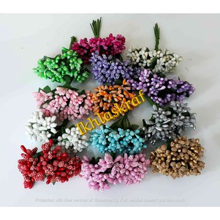 ( ML 0025 )  Inti bunga DIY kraftangan siri berry  12 pucuk / ikat.