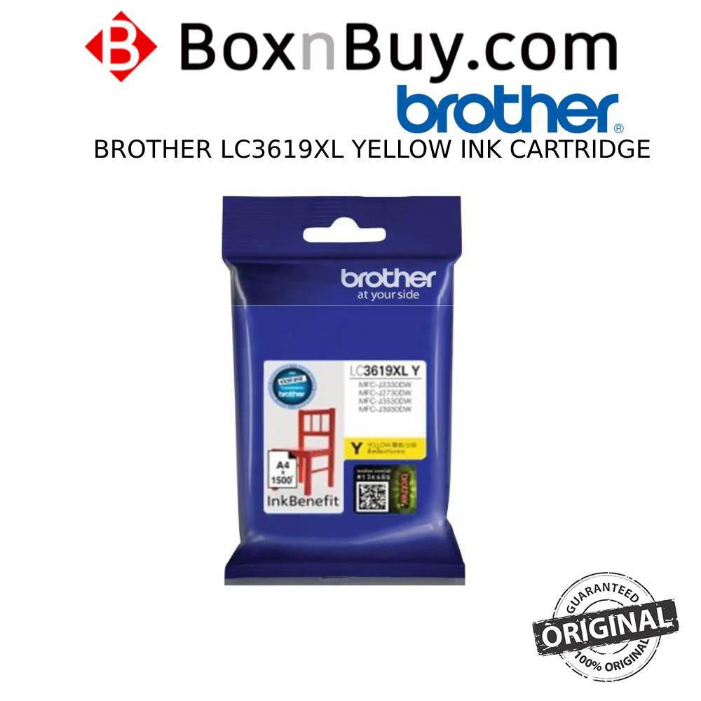 BROTHER LC3619XL YELLOW ORIGINAL INK CARTRIDGE | Shopee Malaysia