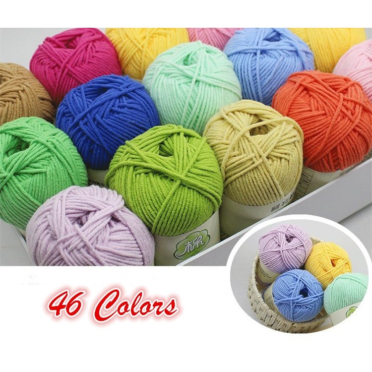 Sale 1 Balls x 50g DK Baby Soft Cashmere Silk Wool Hand Knitting Crochet Yarn 43 