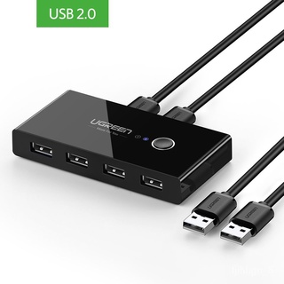 😊UGREEN USB KVM Switch USB 3.0 2.0 Switcher KVM Switch for Windows10 PC Keyboard Mouse Printer 2 PCs Sharing 4 Devices U