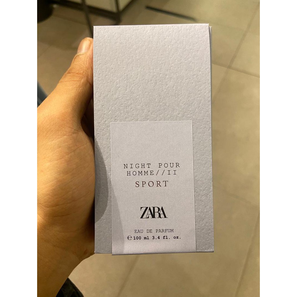 zara night pour homme ii sport