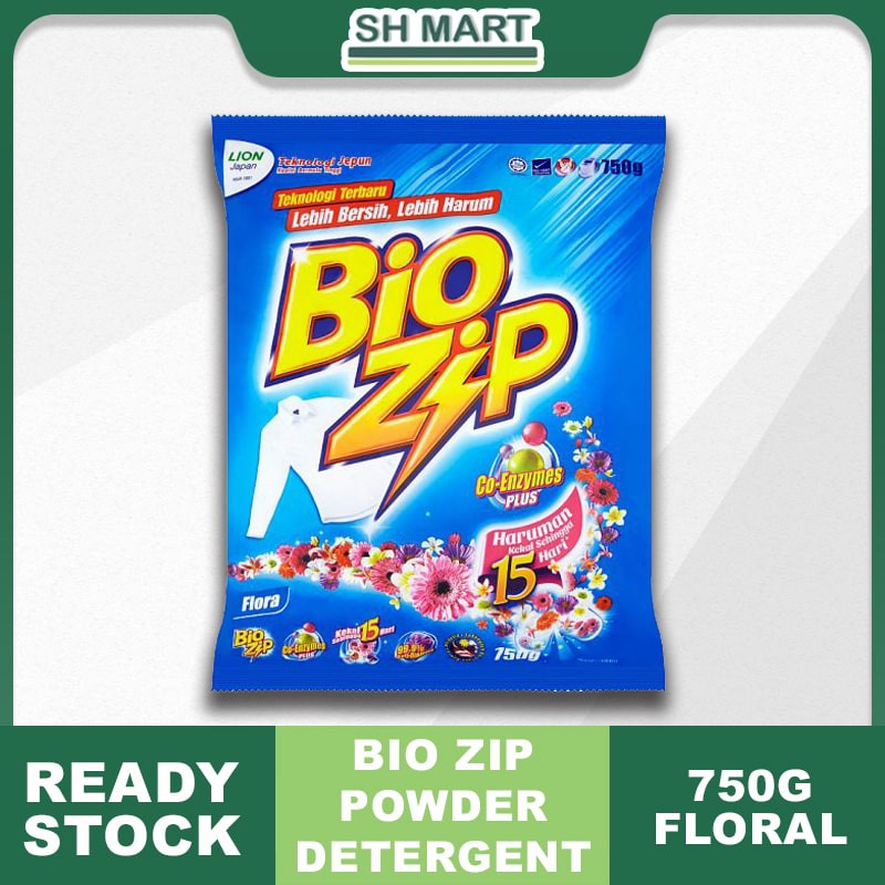 Bio Zip Powder Detergent G Flora Shopee Malaysia