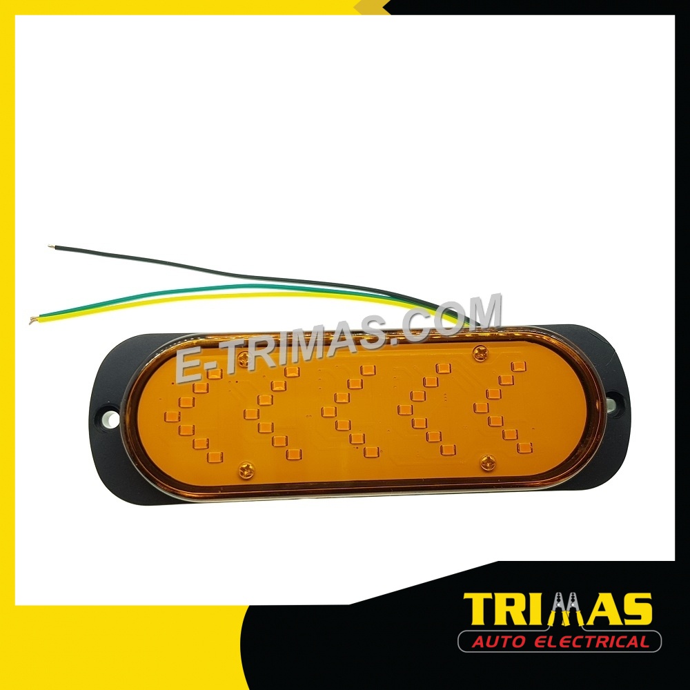 TRIMAS 12V 24V 35 LED Flash Blink Signal Warning Lamp Truck Lorry